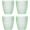 thumbnail image 1 of 7oz Acrylic Drinking Glasses 4Pcs Tumblers Drinkware, Reusable Unbreakable Water Glasses Cups Stackable Dishwasher Safe for Home Outdoors Restaurant,Emerald,7oz, 1 of 7