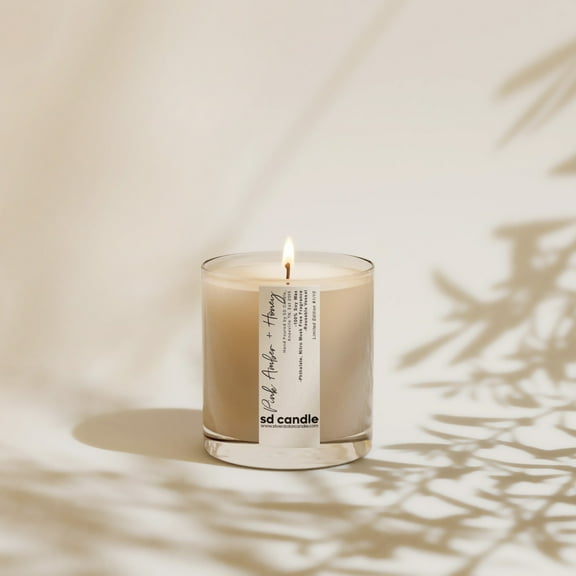7oz Rocks Glass Candle - 100% All-Natural Handmade Soy Wax Candle