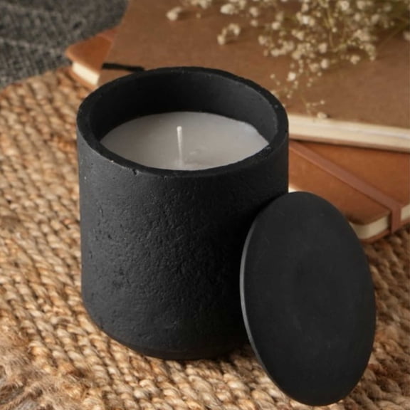 7oz Vanilla Lavender Scented Candle And Fragrance Jar Eco Friendly Ecomix Jar Mango Wood Lid Reusable