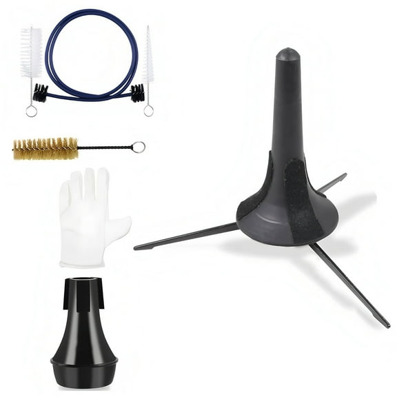 7pack Professional Brass Instrument Cleaning With Detachable Stand Valves Brushes Practice Mute Accessories