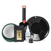 7pc ASR Outdoor Kids Gold Panning Kit Beginner Prospecting Equipment and Paydirt - Black