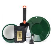 7pc ASR Outdoor Kids Gold Panning Kit Beginner Prospecting Equipment and Paydirt