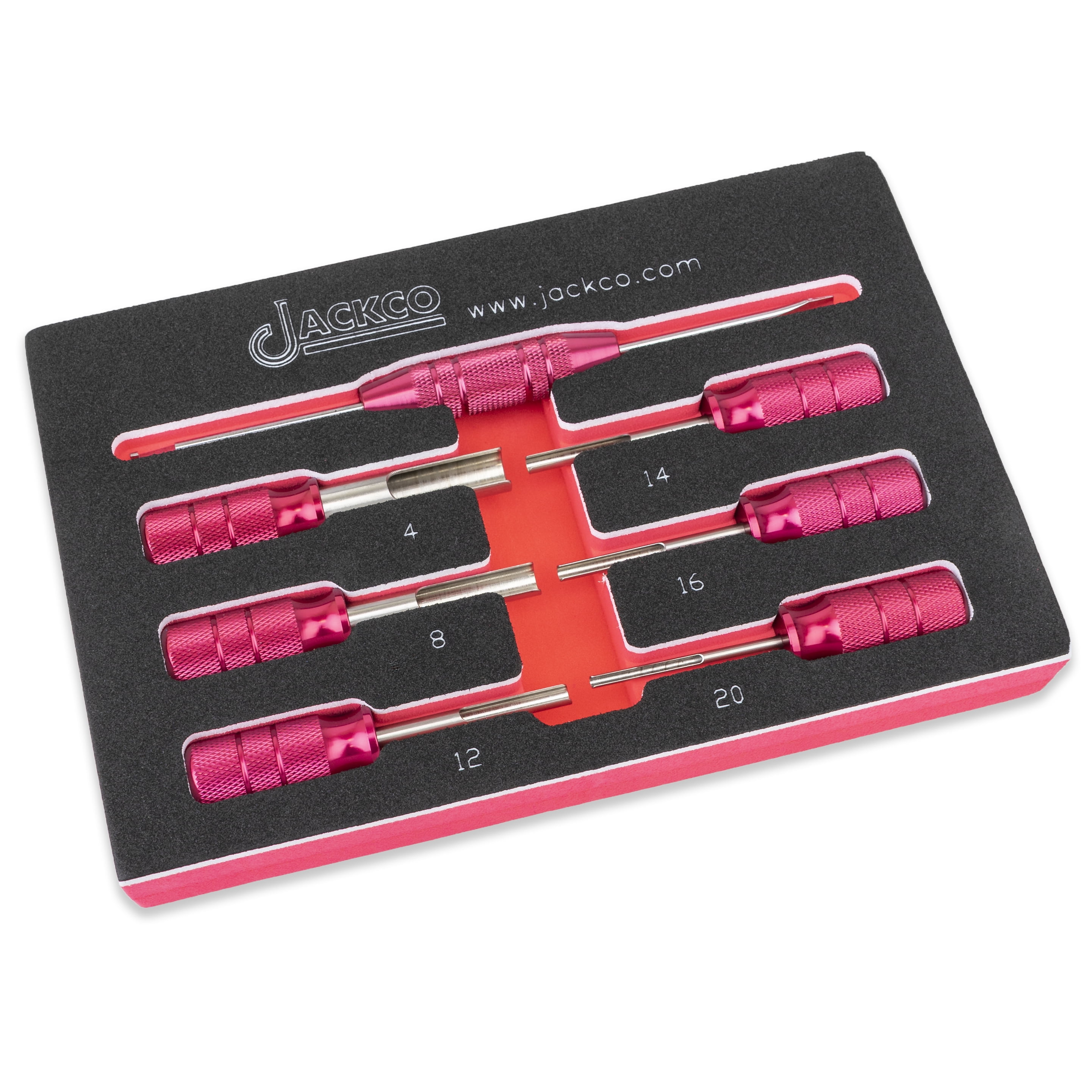 7pc Deutsch Terminal Release/Removal Tool Kit - 4, 8, 12, 14, 16, and ...