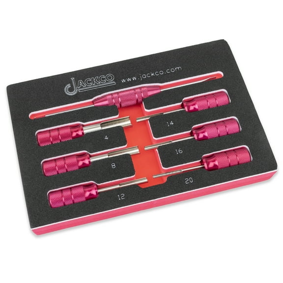 7pc Deutsch Terminal Release/Removal Tool Kit - 4, 8, 12, 14, 16, and 20 Gauge Wire Terminals