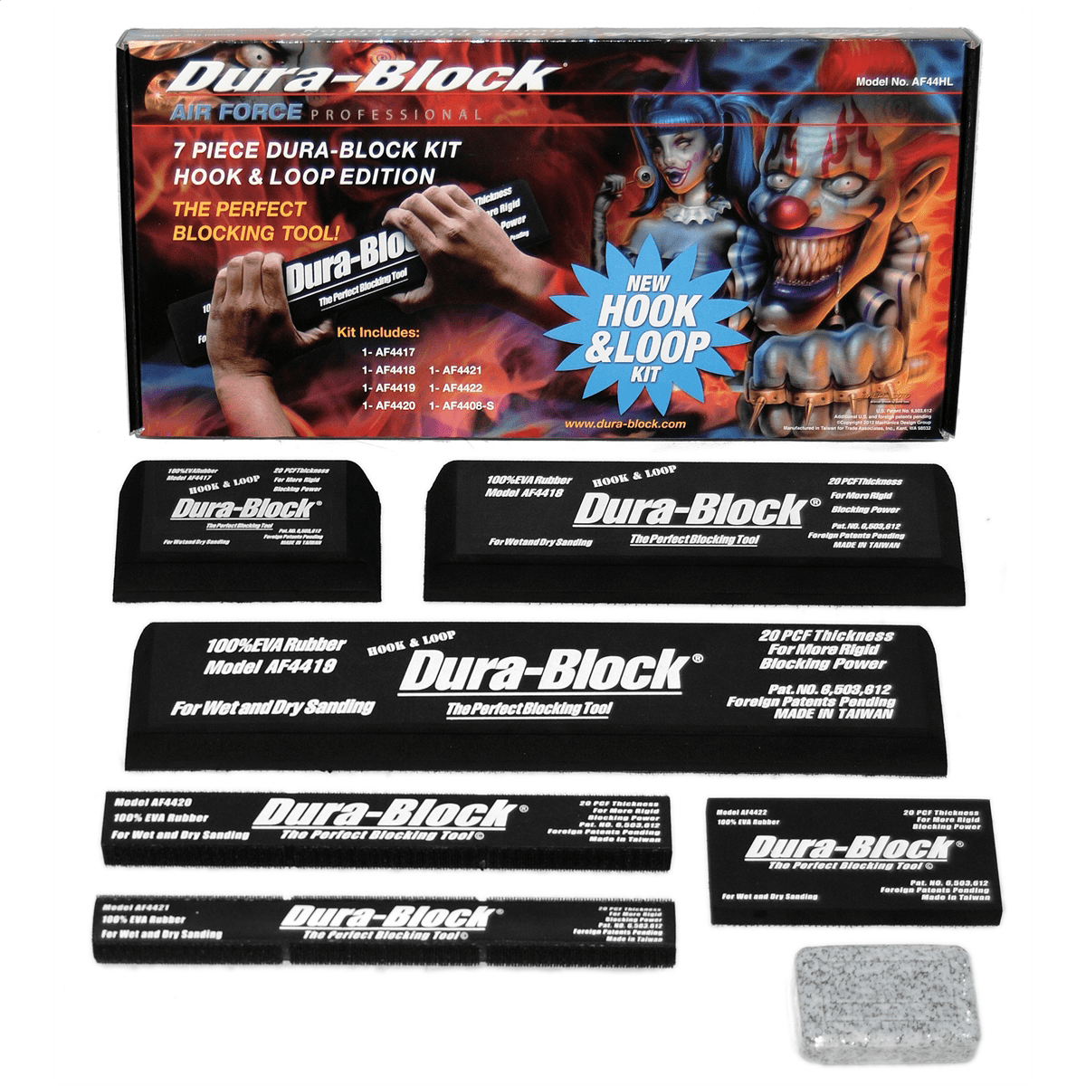 7pc Dura-Block Hook & Loop Sanding Blocks