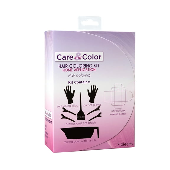 7pc Dye Coloring Hair Kit