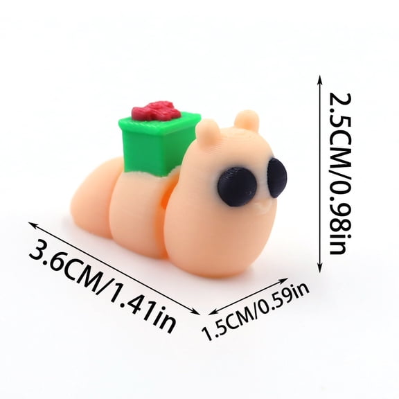 7pc Gift Snail Size: 6*6*6cm 3D Printed Wild Animal Figurine