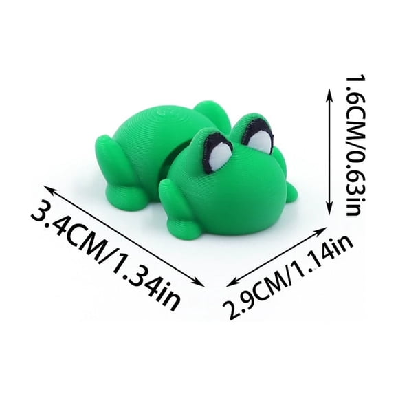 7pc Little Frog Size: 6*6*6cm 3D Printed Wild Animal Figurine