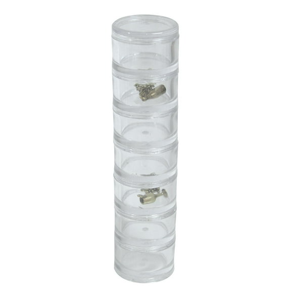 7pc Stackable Storage Jars - Jars Screw Together