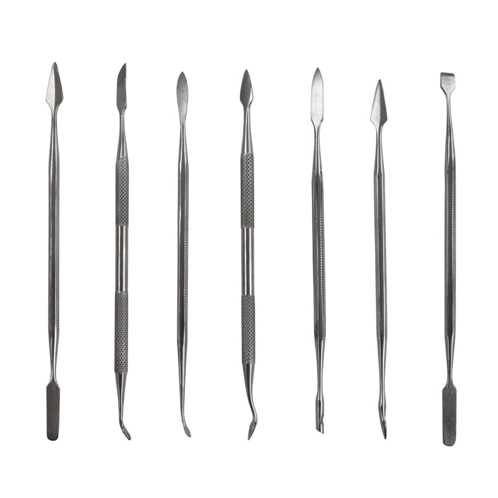 SE DD3077 Spatula & Carver Set Double Ended Stainless Steel 7 Pc