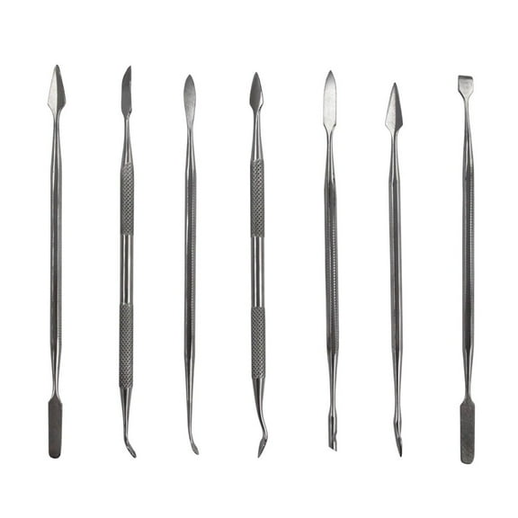 7pc ToolTreaux Stainless Steel Wax Carver Spatula Tips Pick Set Crafting Tools