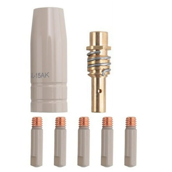 7pcs 15AK Coating Protection Nozzle Welding Slag European Airless Gas Protection Machine Protective Sleeve 0.8 mm