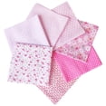 thumbnail image 1 of 7pcs 25\*25Cm Cotton Fabric Printed Cloth Sewing Quilting Fabrics For Needlework DIY Handmade Accessories pink 50x50cm, 1 of 6