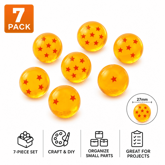 7pcs 27mm Dragon Bouncing Balls 3-dimensional Star Bouncy Ball Game Crystal Resin Ball Gift Birthday Party Game Ball