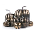thumbnail image 1 of 7pcs Artificial Assorted Pumpkins Mini Fake Pumpkins Artificial Vegetables for Halloween Harvest Thanksgiving Party Decorations (7pcs style-C), 1 of 7