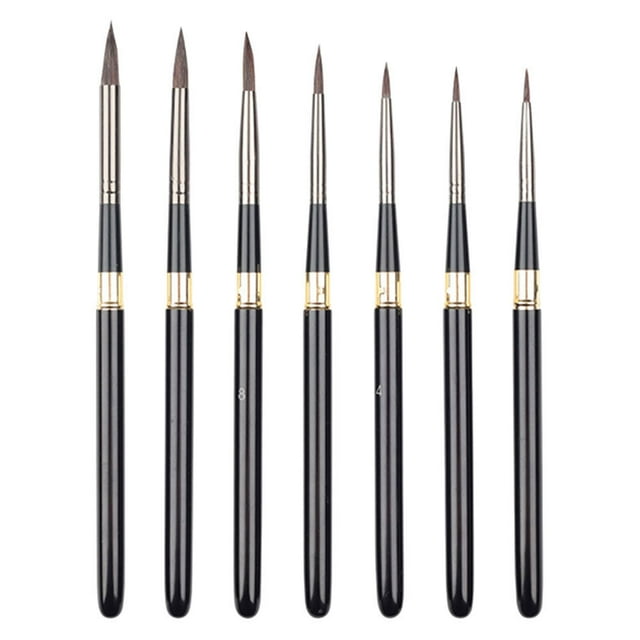 7pcs Artist Paint Fine Painting Brush Oil Painting Brush for Line