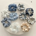 thumbnail image 1 of 7pcs Autumn And Winter Plush Large Intestine Hair Tie Set Furry Scunchies Pack Women Hair Bands Rubber Band For Hair Accessories, 1 of 6