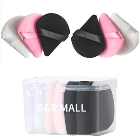 7pcs Beauty Blender Set – 4 Large & 3 Mini Makeup Sponges in Bottle for Flawless Foundation (Yellow)