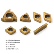 7pcs CCMT060204 11IR, 16ER, MGMN200, DCMT070204 for 12mm Shank Lathe Boring Bar