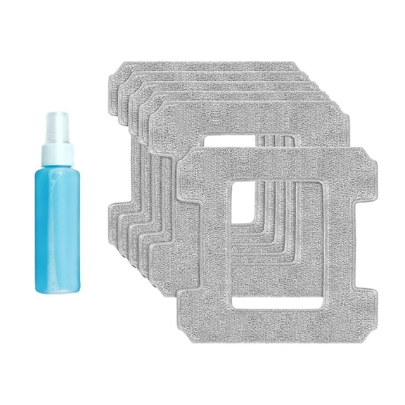 7pcs Cleaning Pads For ECOVACS Winbot W1 W1 Pro W2 W2 Microfibre Material Accessories Cloth Glass Cleaner 25.5*25.5cm - Cloth