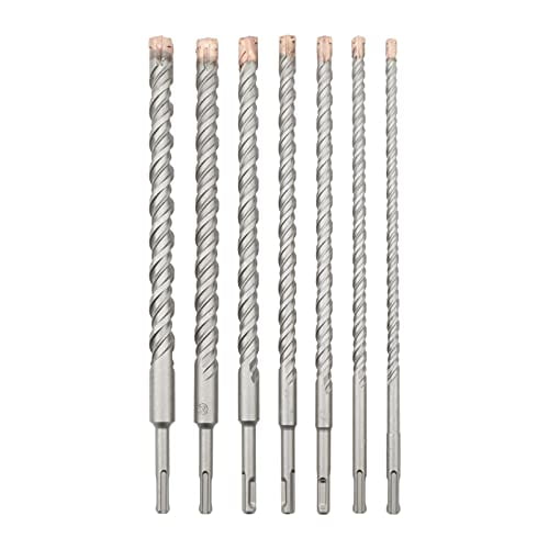 7pcs Cross Concrete Hammer Drill SDS Plus Rotary Carbide Tipped Four-Blade Drill Bits Set for Stone Cement Wall Brick Masonry Cross Drill Hole Opener$$Tools & Hardware Other