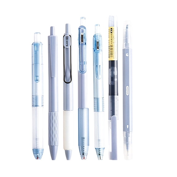 7pcs Cute Retractable Pens Aesthetic Gel Pens Ink Writing Pens Smooth ...