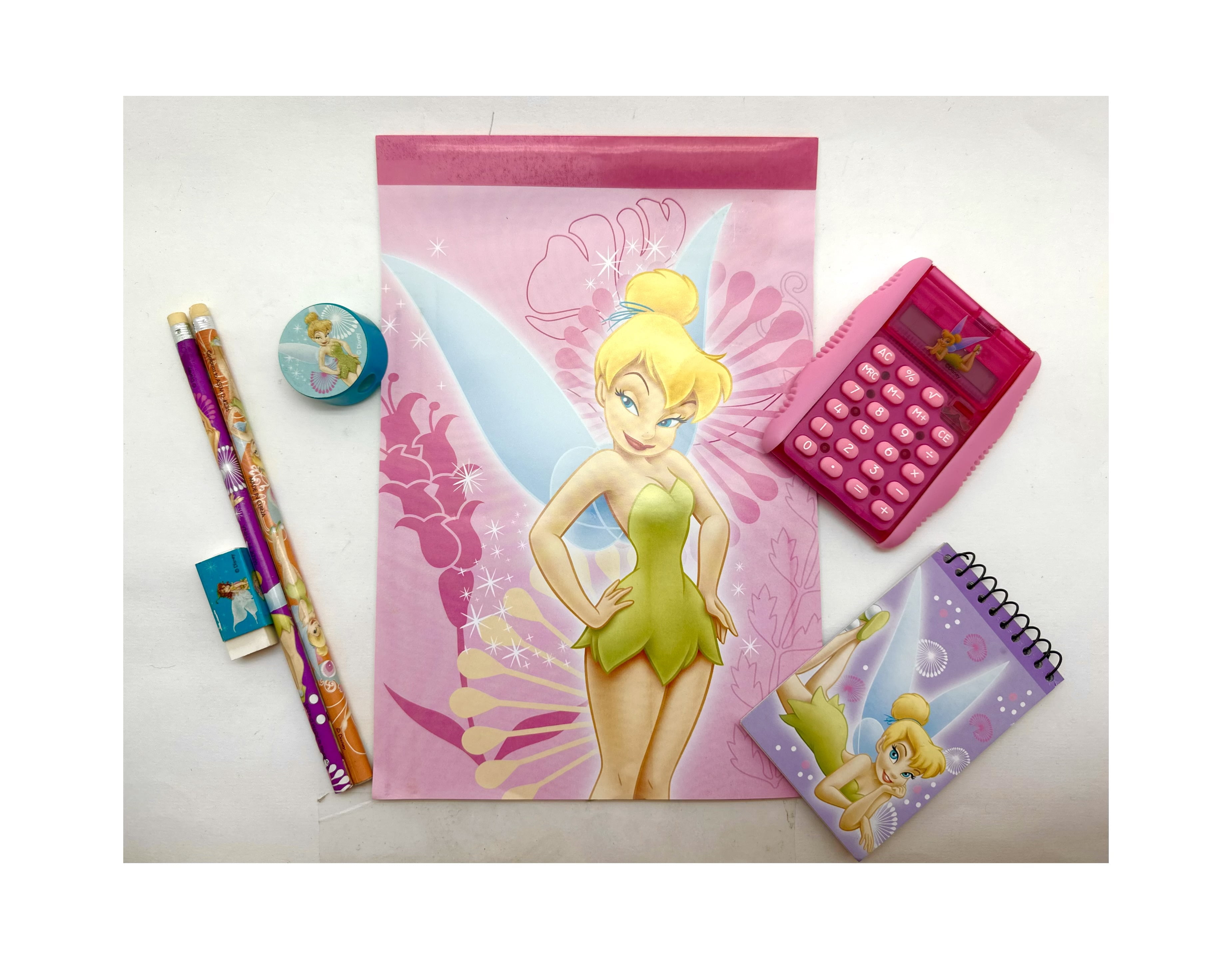 7pcs Disney Tinker Bell Stationery - Fun Tinkerbell Calculator