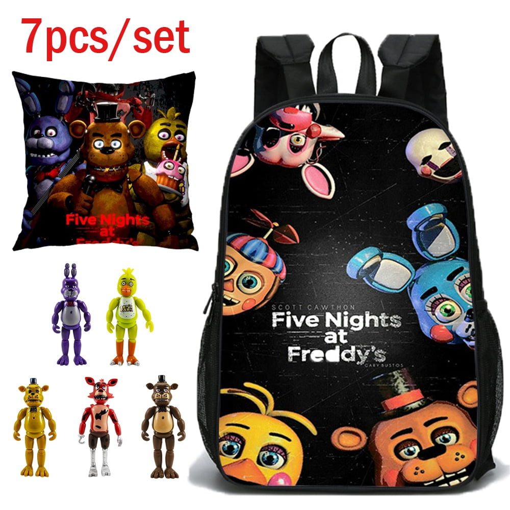 Five Nights At Freddy's 16 School Backpack Lunch Box Water Bottle 5pc–  Seven Times Six