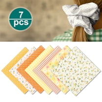 7pcs Floral Cotton Fabric Precut Squares, TSV 20 x 20'' Quilt Squares for Patchwork, Sewing & DIY Projects