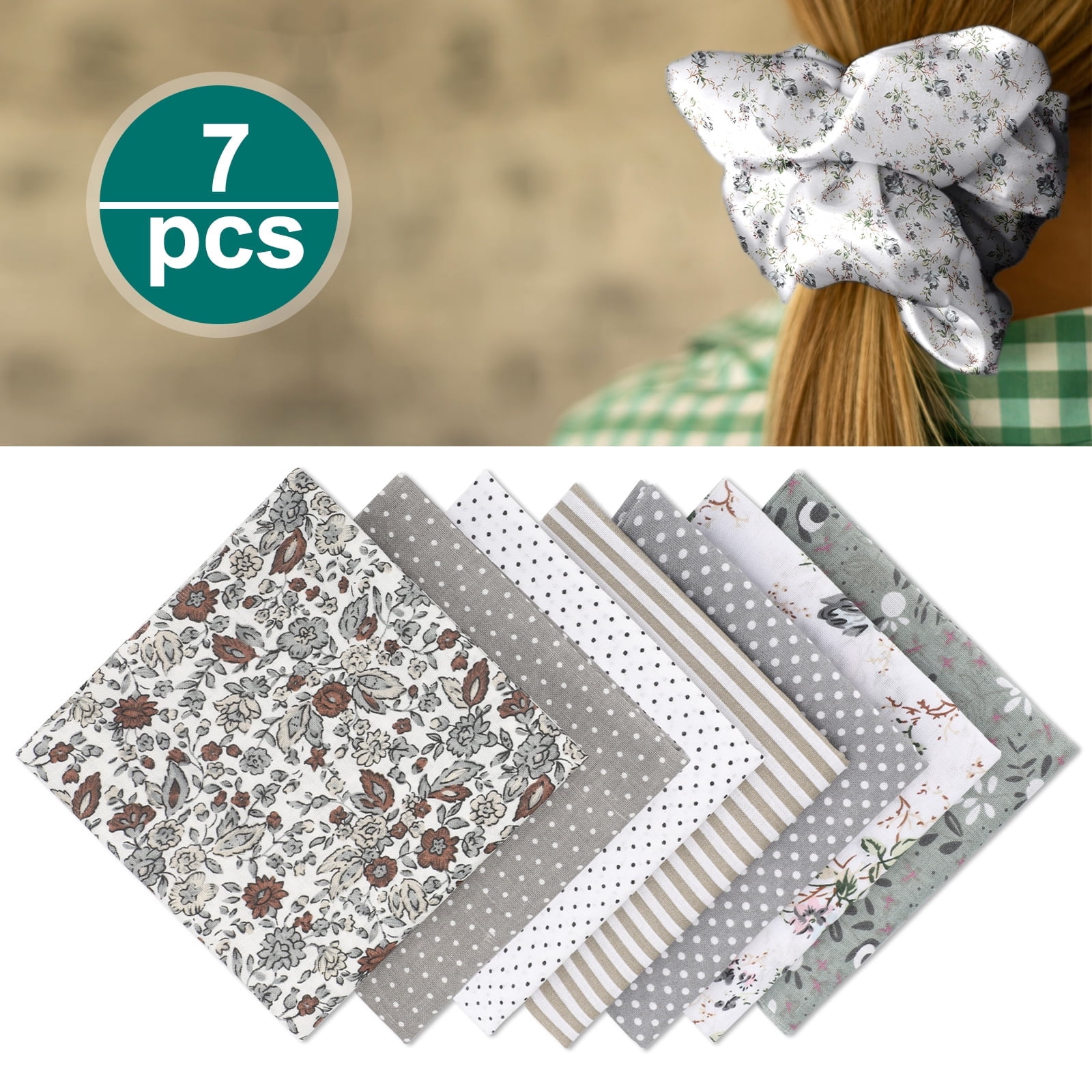 14 pcs 20 x 20 inch cotton fabric square quilting... 7pcs Floral Cotton Fabric Precut Squares, TSV 20 x 20'' Quilt Squares ...
