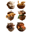 thumbnail image 1 of 7pcs Forest Animal Acorn Ornaments – Cozy Forest Christmas Ornaments 2025 New Pine Cone Decoration Highland Cow Creature Pattern 2D Acrylic Hanging Ornament Home Party Décor #C2, 1 of 9