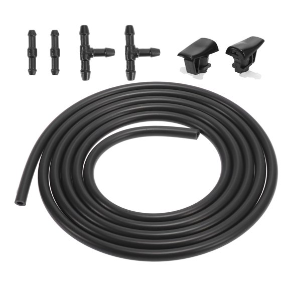 7pcs Front Windshield Washer Nozzles for Cadillac CTS STS 2 Meters Windshield Washer Hose with 4pcs Connectors 15778747