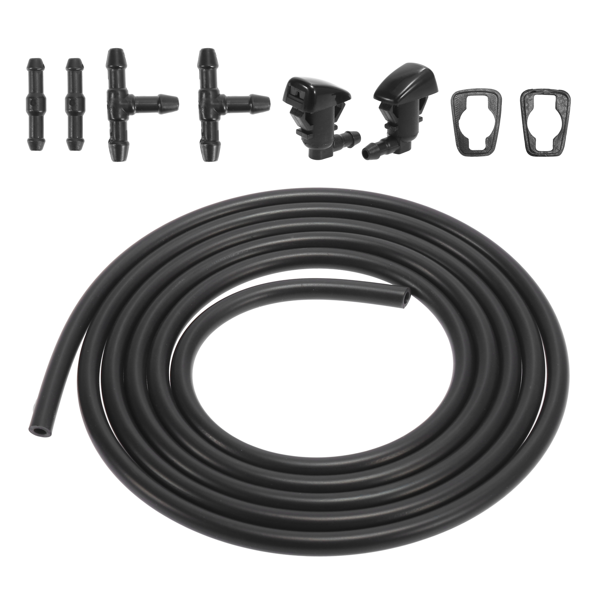 Car Windshield Washer Nozzles Kit w/ Windshield Washer Hose and