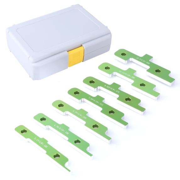7pcs Height Gauge Tool Router Table Setup Router Table Accessory Setup Block Height Gauge Set for Carpentry