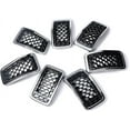 thumbnail image 2 of Compatible With Jeep Cherokee 2019-2023 Limited Upland North Edition 7pcs Glossy Matte Black Lower Front Insert Grill Grille Rings Accessories Cover Trim 2 of 13