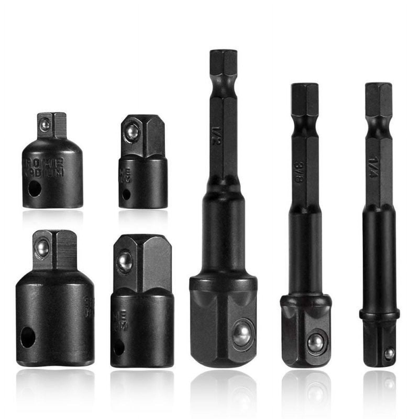 7Pcs Impact Adapter Reducer 1 4 3 8 1 2 Drive Socket Wrench Air Ratchet 7pcs-impact-adapter-reducer-1-4-3-8-1-2-drive-socket-wrench-air-ratchet