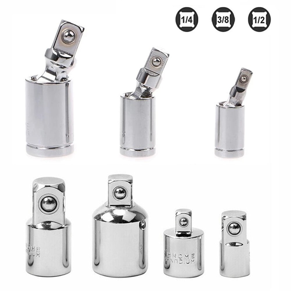 Socket Adapter Reducer Set 7pcs Joint Socket Adapter and Reducer Set, 1/4 3/8 and 1/2 Inch Socket ...