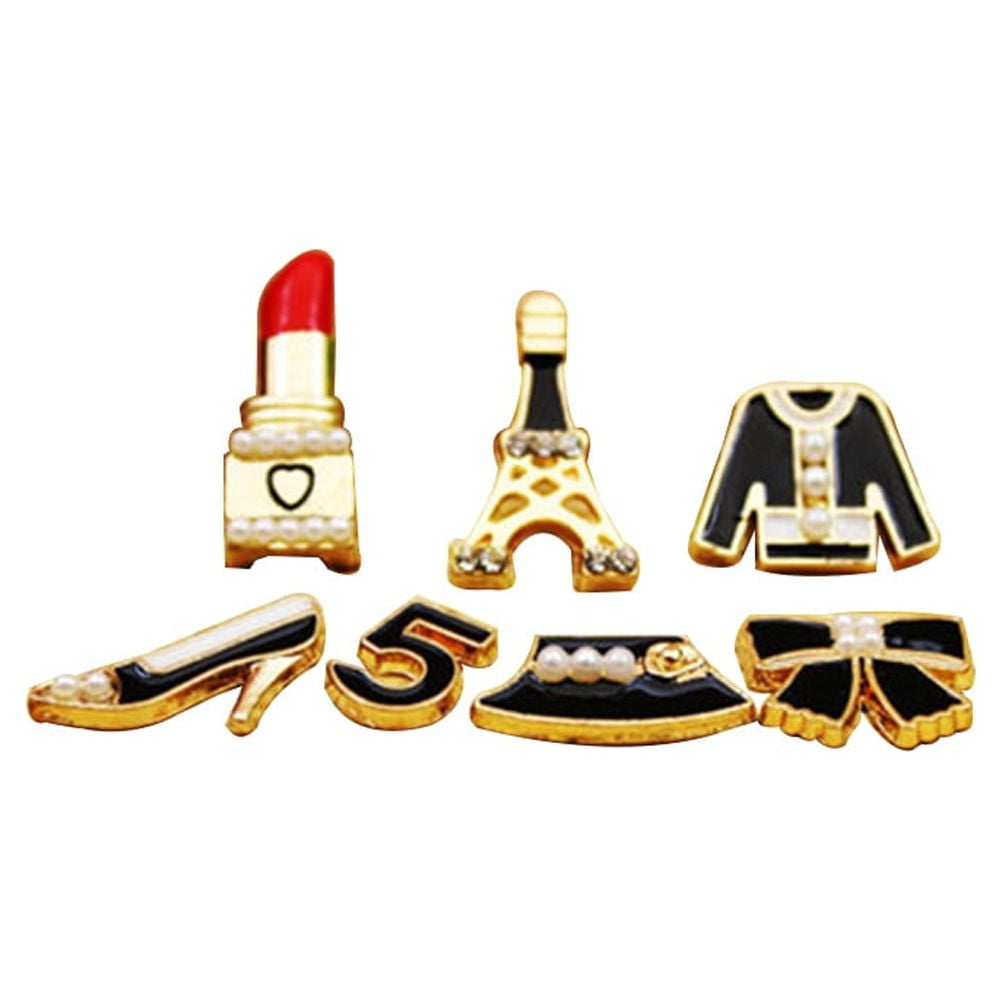 7pcs Luxury Phone Case Ornaments DIY Phone Charms Alloy Supplies for