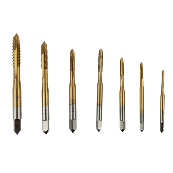 7pcs M2 M6 Machine Screw Thread Taps Set for Tapping Tools Perfect for Furniture Assembly and Machinery Repair