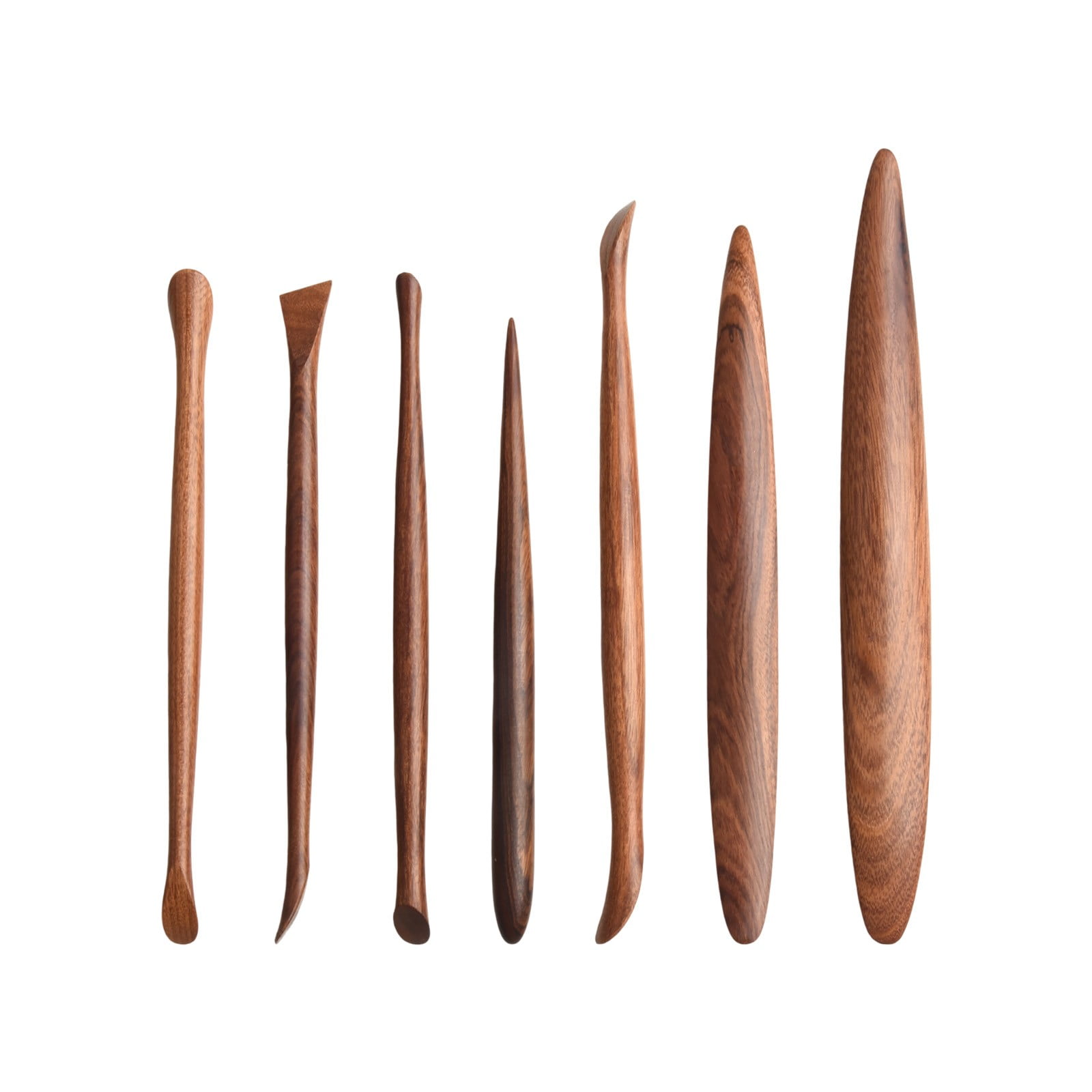 7pcs Mahogany Clay Polymer Modeling DIY Sculpture Accessories Sculpting Smoothing Carving Soft Pottery Ceramic Tools