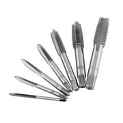 7pcs Metric Thread Steel Tap Tapping Tool M3, M4, M5, M6, M8, M10, M12, Screw Taps Tool Set, Thread Tap Tool