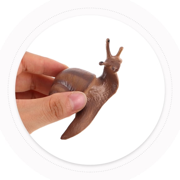7-Piece Mini Snail Figurine Set - Realistic Plastic Snail Models for Home Decor, Desktop Display, and Garden Landscaping