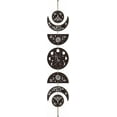 thumbnail image 1 of 7pcs Moon Phase Wall Hanging Boho Decor Wooden Wall Art Witchy Decor Set with Cotton Thread Black Wooden Moon Cycle Aesthetic Art Wall Hanging for Home Farmhouse 6.3 x 37.1 Inch(Moon Phase) Black DIY, 1 of 7