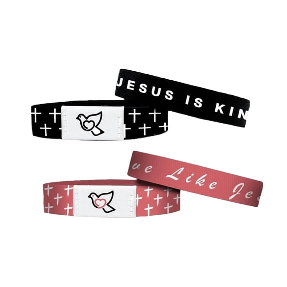 7pcs NFC Bible Verse Bracelet, Christian Inspirational Wristband Gift for Men Women Teens, Religious Friendship Accessory - God Is Love