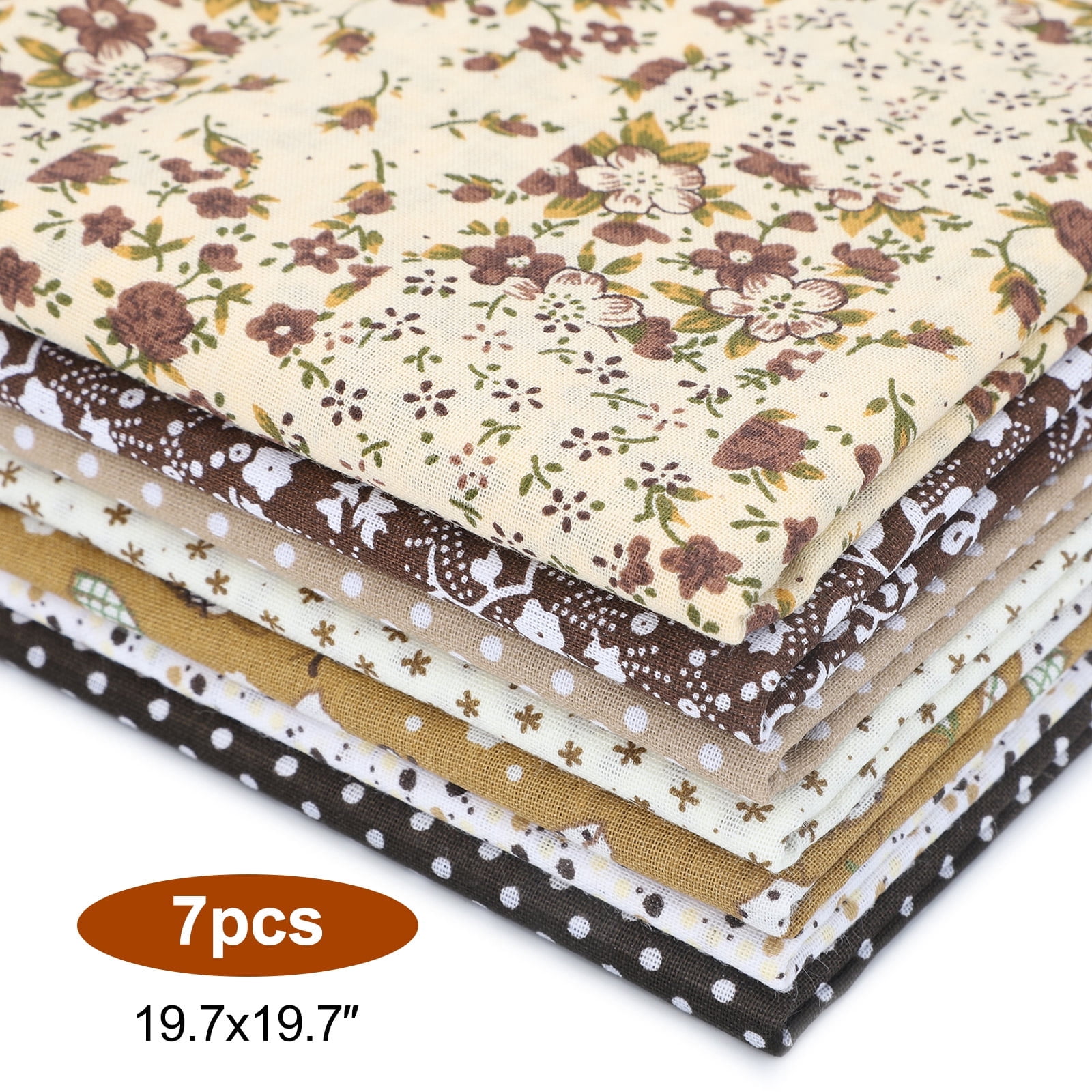 14 pcs 20 x 20 inch cotton fabric square quilting... 7pcs Pre-cut Floral Cotton Fabric Squares, EEEkit 20 x 20'' DIY Sewing ...