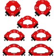 thumbnail image 1 of 7pcs Router Corner Radius Template Router Radius Jig, Aluminum Alloy 3 in 1 Radius Jig Router Templates, R10 R15 R20 R25 R30 R35 R40 R50 R60 T10 T20 T30 T35 T40 T50 T60 Use with Router Table, 1 of 7