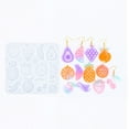 thumbnail image 1 of 7pcs Silicone Molds Resin Casting Molds Fruit White 110x120x4mm Hole: 1.6mm Inner Diameter: 27~48.5x17~31mm, 1 of 5