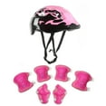 thumbnail image 1 of 7pcs Skating Protective Gear Set - Helmet, Knee Pads, Elbow Pads & Wrist Guards, for Balance Bikes, Skateboards, Scooters & Roller Skates, Individually Packaged, Pink, 1 of 3