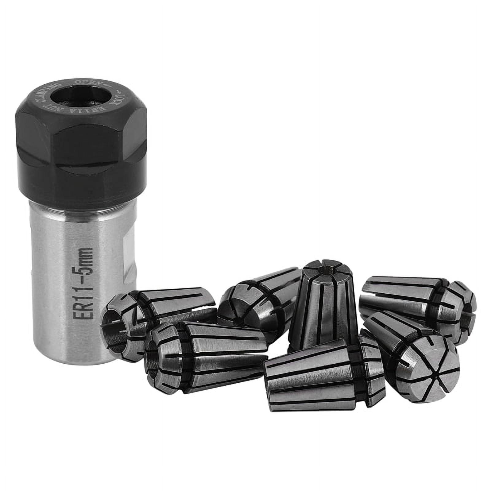 7pcs Steel ER11 Spring Collet 1/2/3/4/5/6/7mm with 5mm ER11A Extension ...