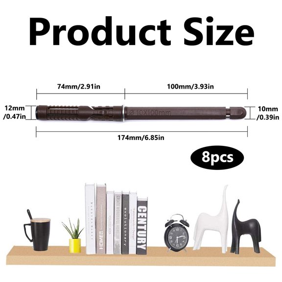 7pcs heavy-duty wooden shelf bracket -10 * 100mm